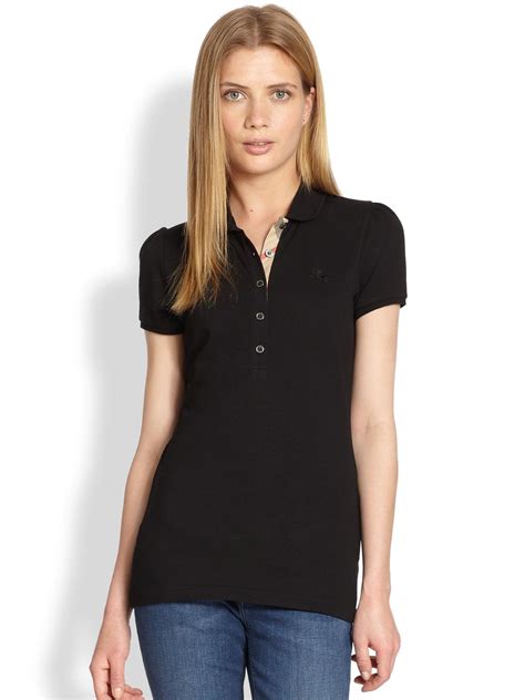 burberry womens polo long sleeve|Burberry black long sleeve shirt.